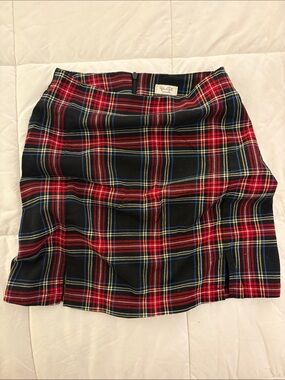 Brandy Melville Dark Academia Plaid Mini Skirt X Small Romantic Goth